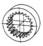 İç Dişli Teknik Çizim